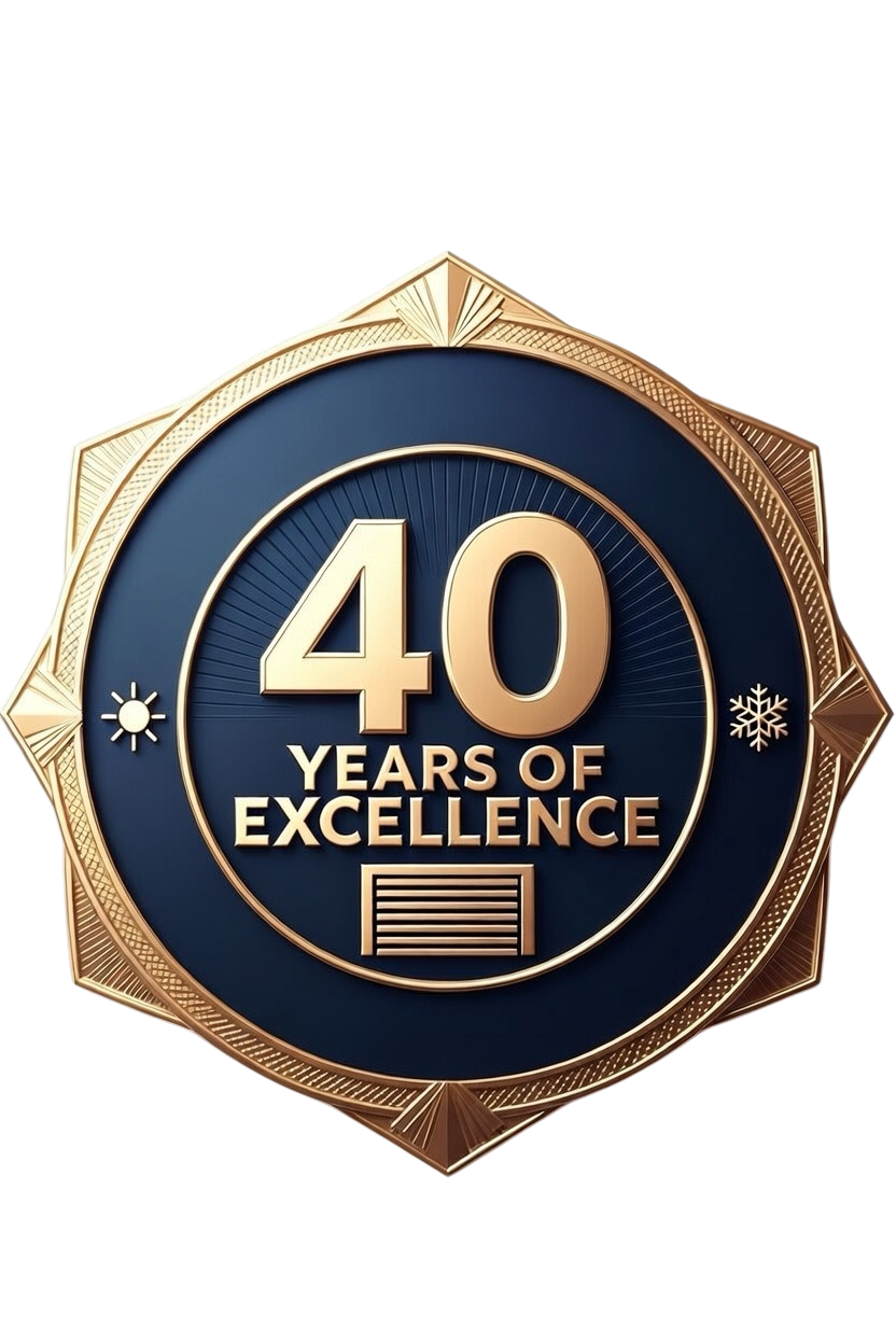 40 years of excellence badge