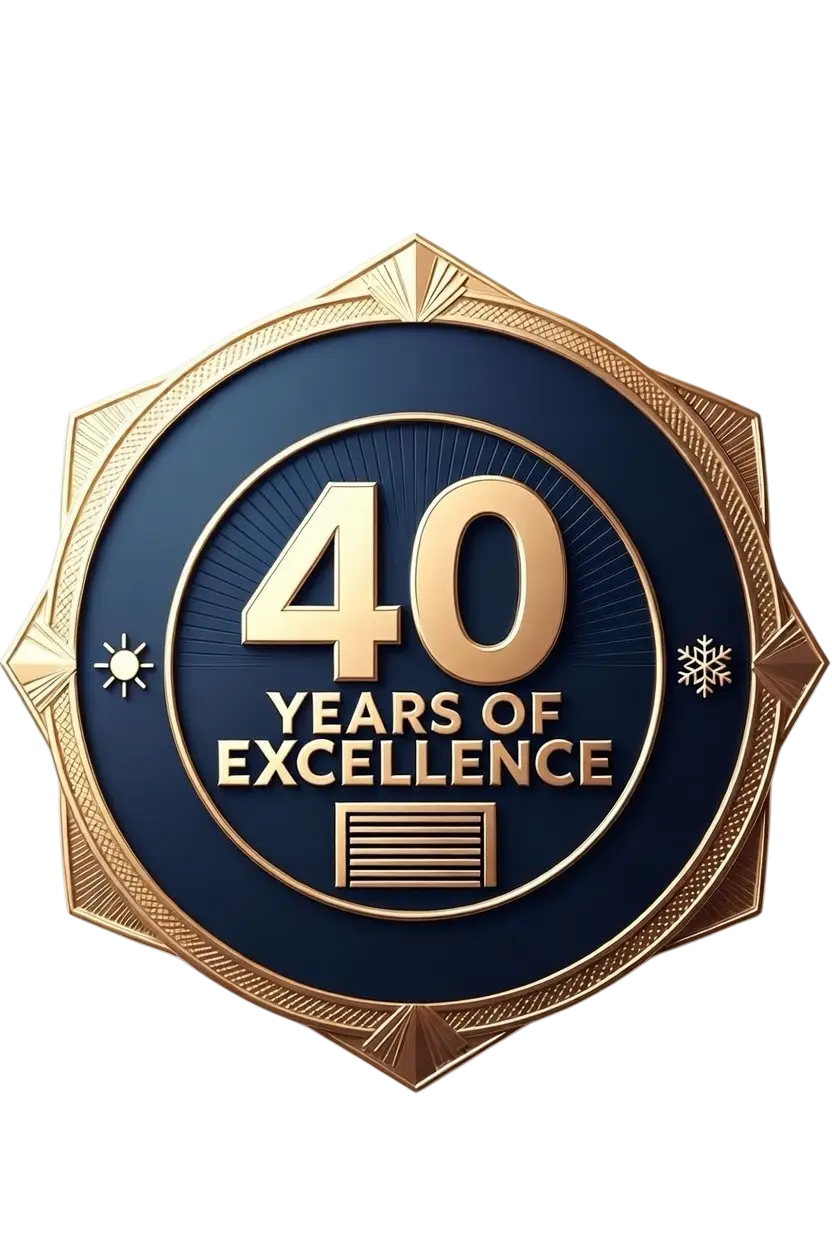40 years of excellence badge