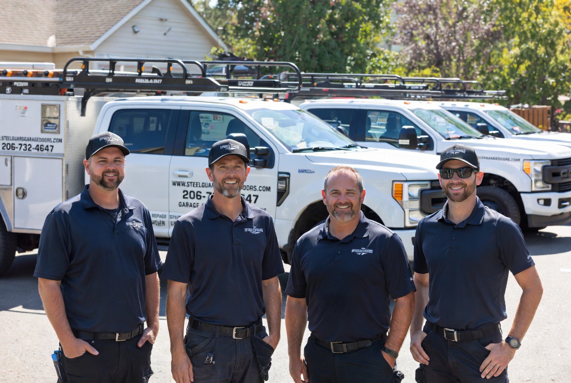 SteelGuard work truck and team