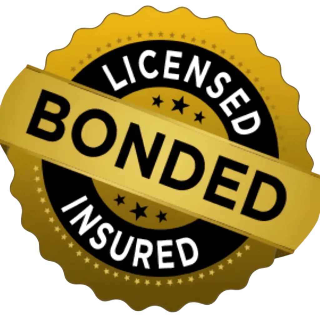 Licensed bonded and insured badge
