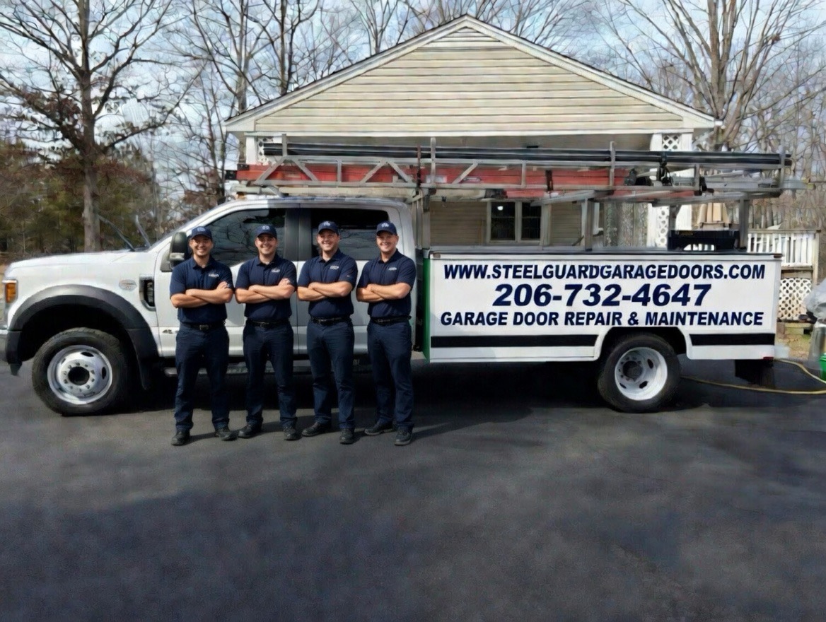 SteelGuard work truck and team